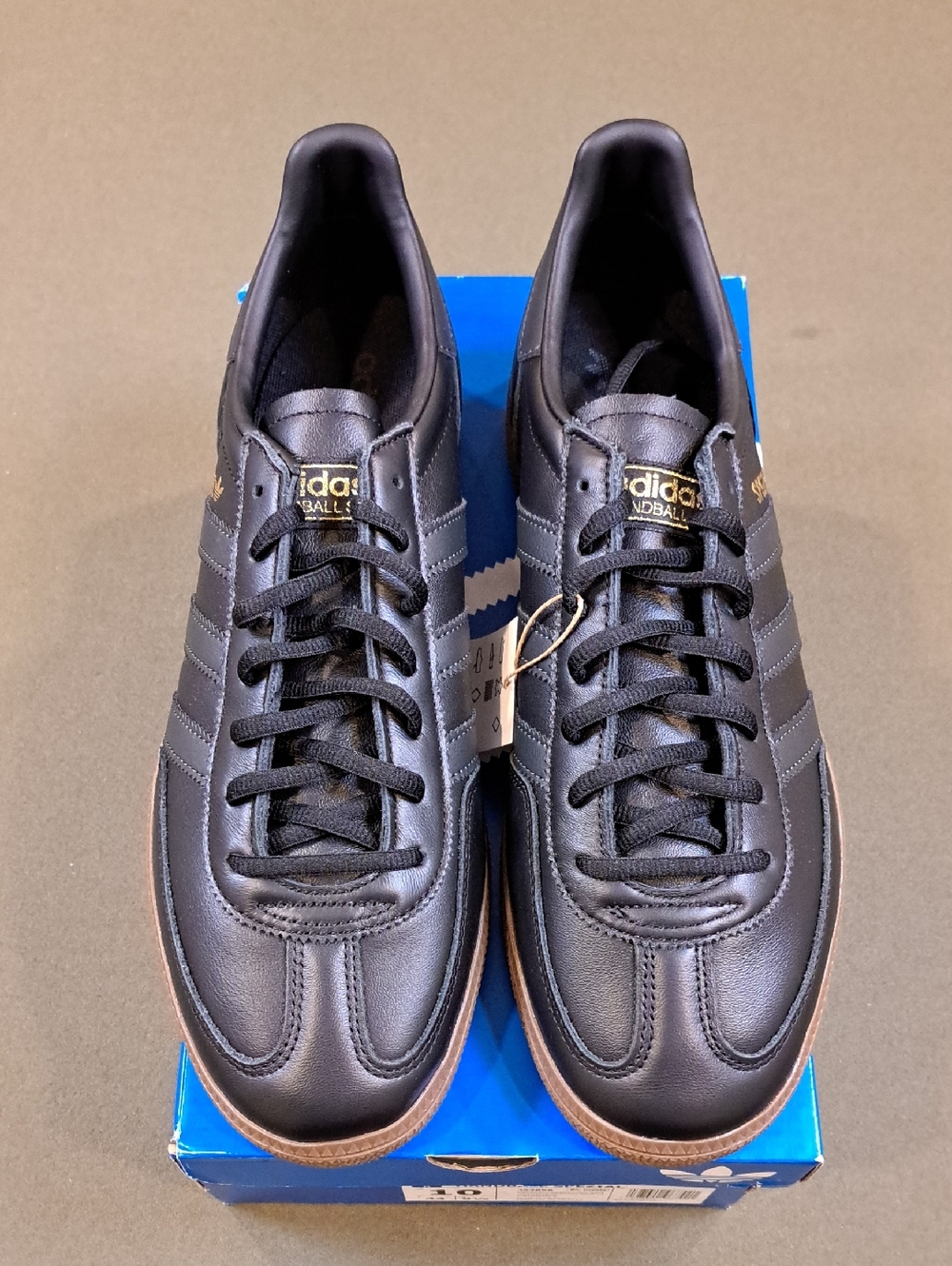 Adidas Handball Spezial - Color: Black/Carbon/Gold - Size: Men 10 - Picture 2 of 10